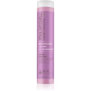Paul Mitchell Clean Beauty Blonde Shampoo shampoo viola per capelli schiariti, con meches biondo freddo 250 ml