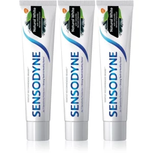 Sensodyne Natural White dentifricio naturale al fluoro 3x75