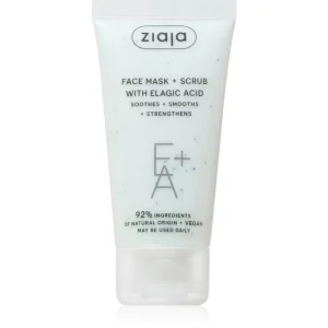 Ziaja Face Mask + Scrub with Elagic Acid maschera esfoliante 55 ml