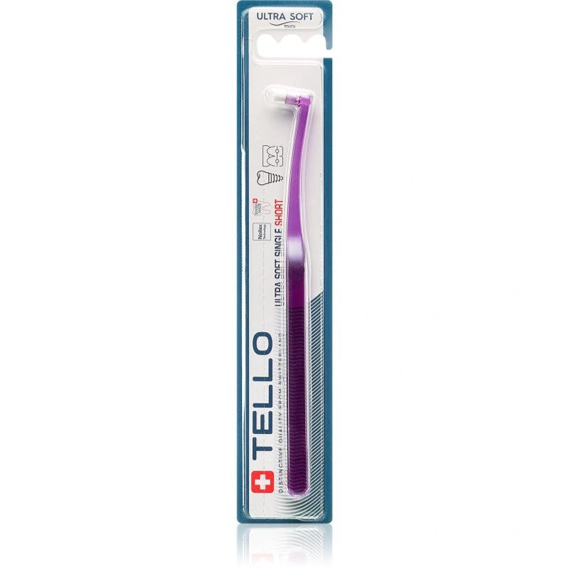 TELLO Single Short spazzolino da denti monociuffo 1 pz
