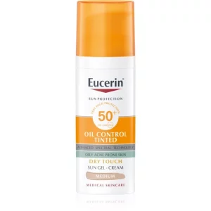 Eucerin Sun Oil Control Tinted Crema solare in gel SPF 50+ colore Medium 50 ml