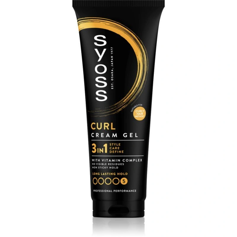 Syoss Curl Control crema styling per definire i capelli mossi con texture in gel 250 ml