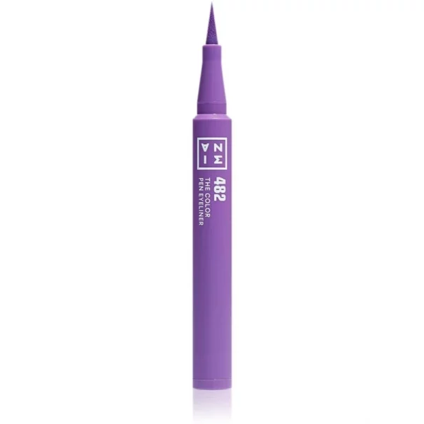 3INA The Color Pen Eyeliner Mini eyeliner in pennarello colore 482 - Purple 0,6 ml