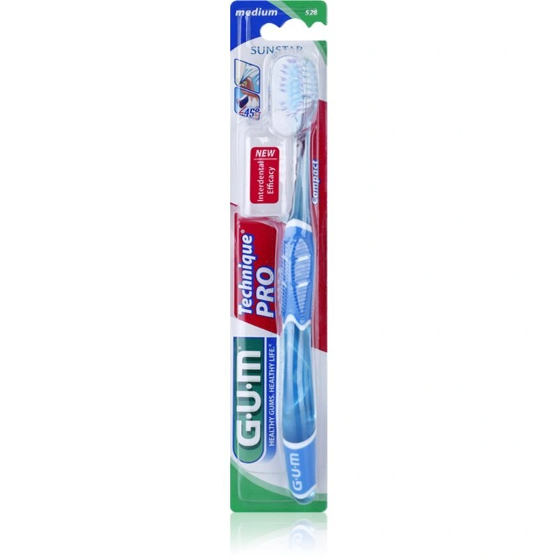 G.U.M Technique PRO Compact spazzolino da denti con cappuccio medium 1 pz