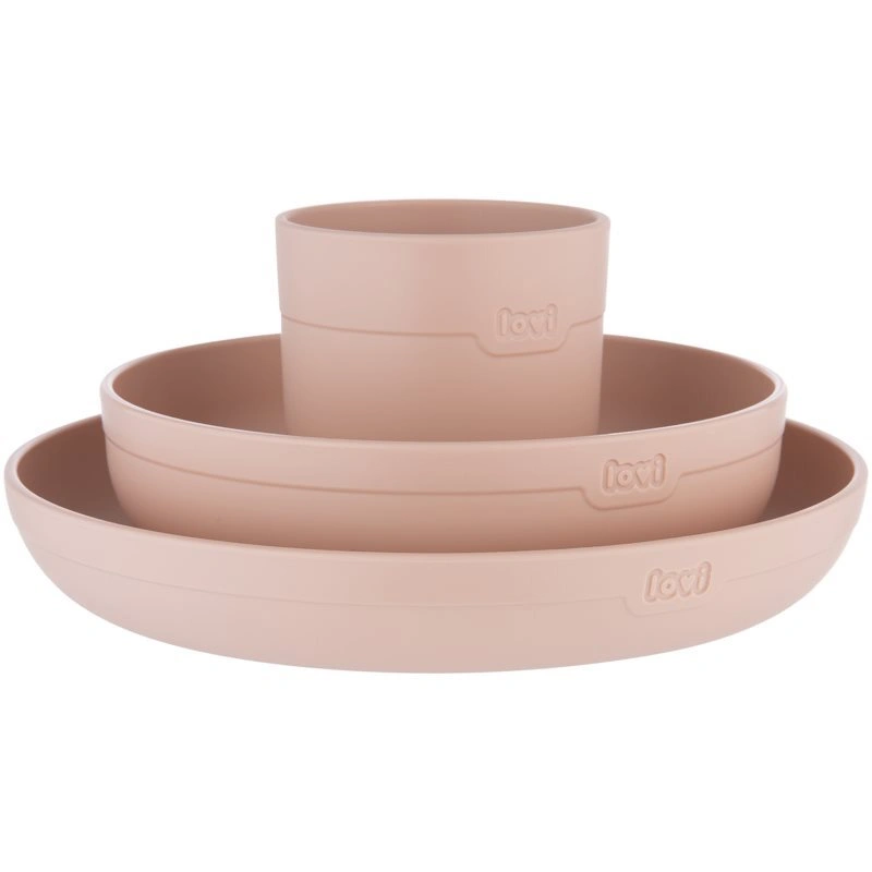 LOVI Tableware Set with Cup set posate Nude 3 pz