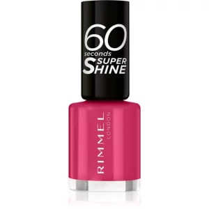 Rimmel 60 Seconds Super Shine smalto per unghie colore 323 Funtime Fuchsia 8 ml