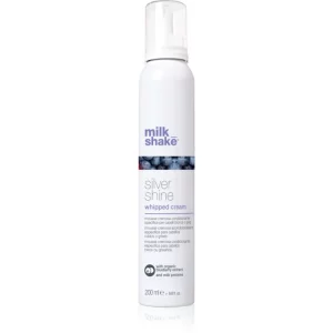 milk_shake Silver Shine Whipped Cream balsamo in schiuma neutralizzante per toni gialli 200 ml