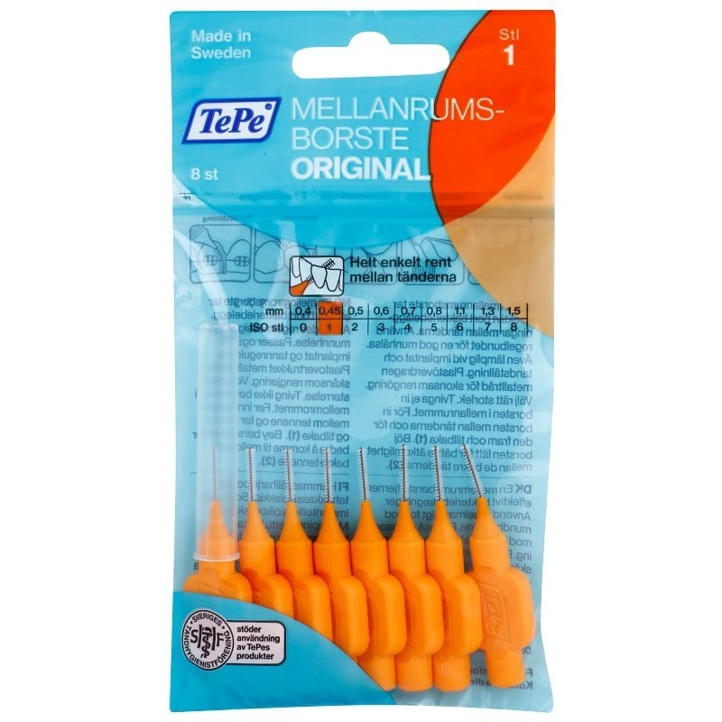 TePe Original scovolini interdentali 0,45 mm 8 pz
