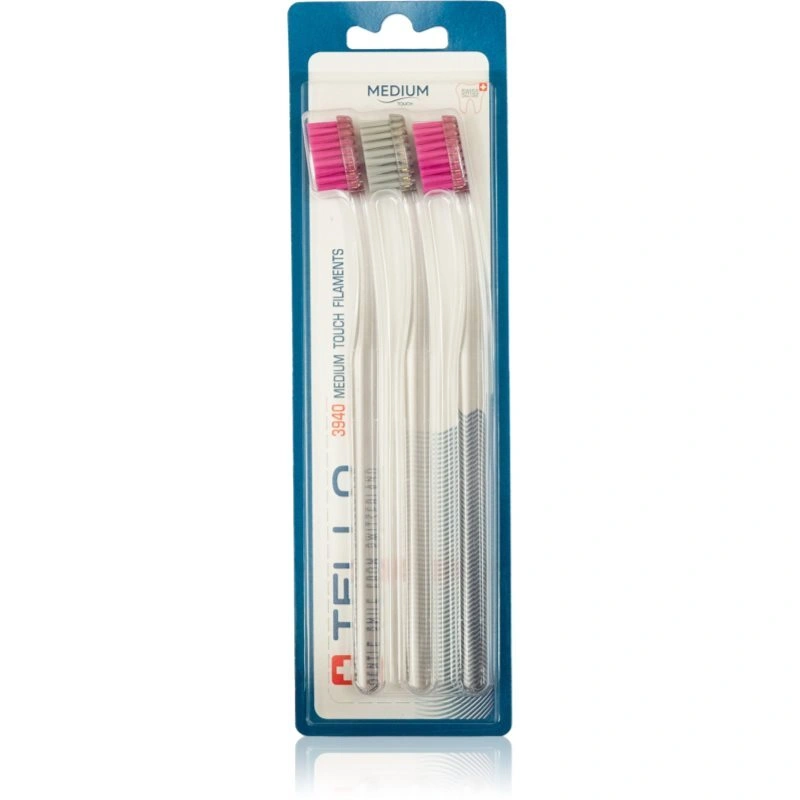 TELLO 3940 Medium 3pack spazzolino da denti 3 pz