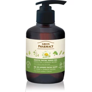 Green Pharmacy Green Tea Face Wash gel detergente delicato per pelli grasse e miste 270 ml
