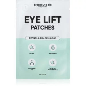 breakout + aid Eye Lift Patches cerotti antirughe sotto gli occhi con retinolo 1 pz