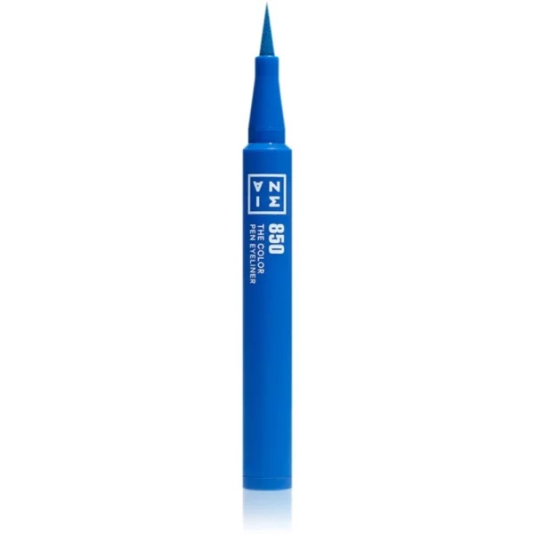 3INA The Color Pen Eyeliner Mini eyeliner in pennarello colore 850 - Blue 0,6 ml