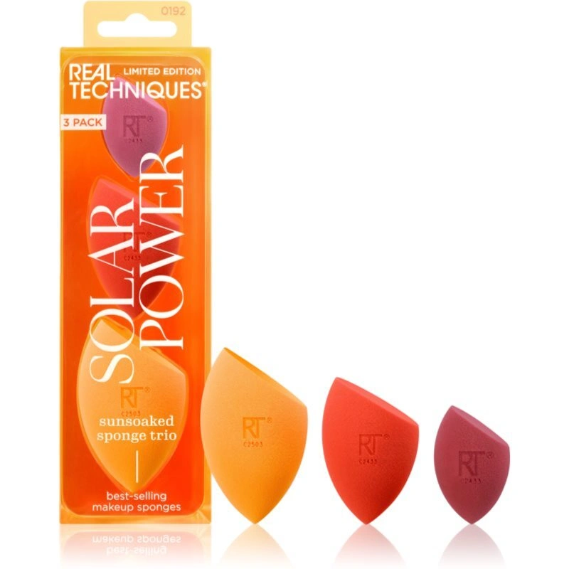 Real Techniques Solar Power Sponge Trio set di applicatori 3 pz