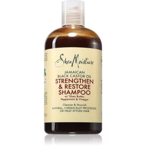 Shea Moisture Jamaican Black Castor Oil Strengthen & Restore shampoo detergente per capelli rovinati e tinti 384 ml