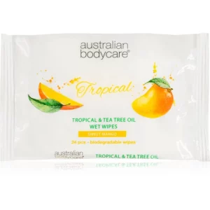 Australian Bodycare Tea Tree Oil & Mango salviette umidificate per corpo e viso 24 pz