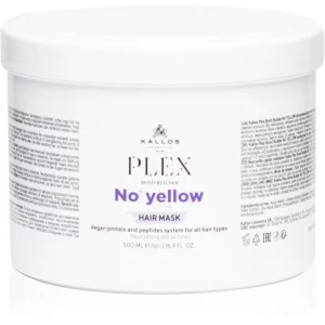 Kallos Plex No Yellow maschera per capelli neutralizzante per toni gialli 500 ml