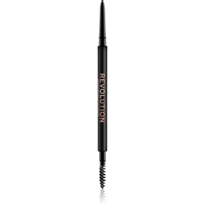 Makeup Revolution Precise Brow Pencil matita di precisione per sopracciglia con spazzolino colore Dark Brown 0.05 g