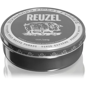 Reuzel Hollands Finest Pomade Extreme Hold pomata per capelli effetto opaco 340 g
