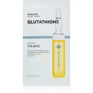 Missha Mascure Glutathione maschera viso illuminante in tessuto 28 ml