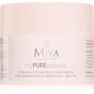 MIYA Cosmetics myPUREexpress maschera detergente per la riduzione del sebo e dei pori 50 g