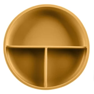 Zopa Silicone Divided Plate piatto diviso con ventosa Mustard Yellow 1 pz