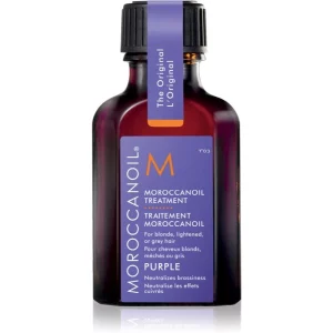 Moroccanoil Treatment Purple olio nutriente per capelli biondi e grigi 25 ml