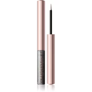 Makeup Revolution Ultimate Lights eyeliner metallizzato colore Silver Flash 2,4 ml