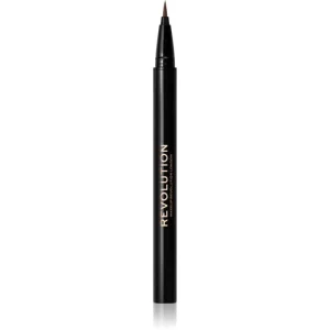Makeup Revolution Hair Stroke Brow Pen matita per sopracciglia colore Medium Brown 0.5 ml