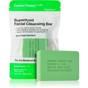 Carbon Theory Facial Cleansing Bar Superfood sapone detergente viso Green 100 g