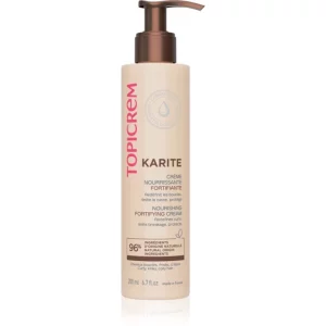 Topicrem KARITÉ Nourishing Fortifying Cream crema modellante per capelli mossi e ricci 200 ml