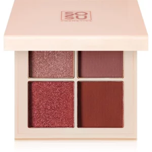 SOSU Cosmetics Eyeshadow Quad palette di ombretti colore Berry 4.8 g