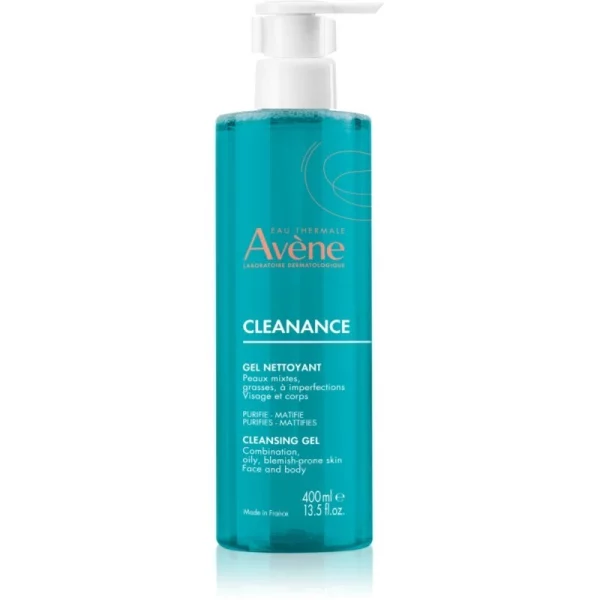 Avène Cleanance Cleansing Gel gel detergente per pelli grasse con tendenza all'acne 400 ml