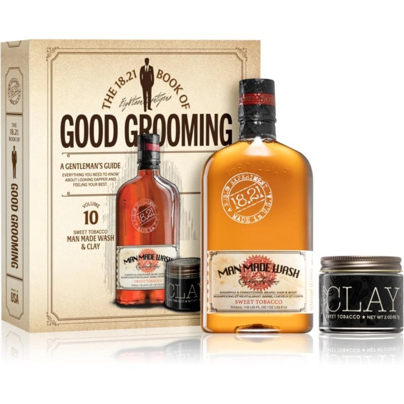 18.21 Man Made Book of Good Grooming Volume 10 confezione regalo per uomo Sweet Tobacco