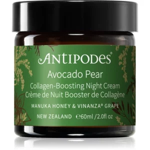 Antipodes Avocado Pear Collagen-Boosting Night Cream crema notte nutriente per il viso 60 ml
