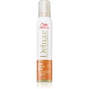 Wella Deluxe Dream Waves & Curls fissante in mousse per capelli mossi e ricci 200 ml