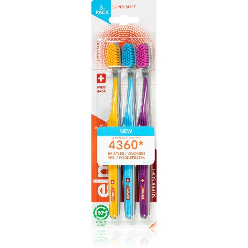 Elmex Super Soft 4360 spazzolino da denti Super soft 3 pz