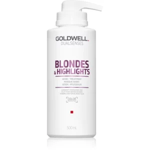 Goldwell Dualsenses Blondes & Highlights maschera rigenerante neutralizzante per toni gialli 500 ml