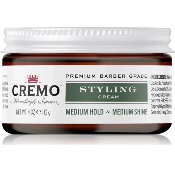 Cremo Hair Styling Cream Medium Styling crema idratante per styling per capelli per uomo 113 g