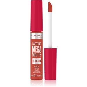 Rimmel Lasting Mega Matte rossetto liquido leggero matte 16 ore colore Scarlet Flames 7,4 ml