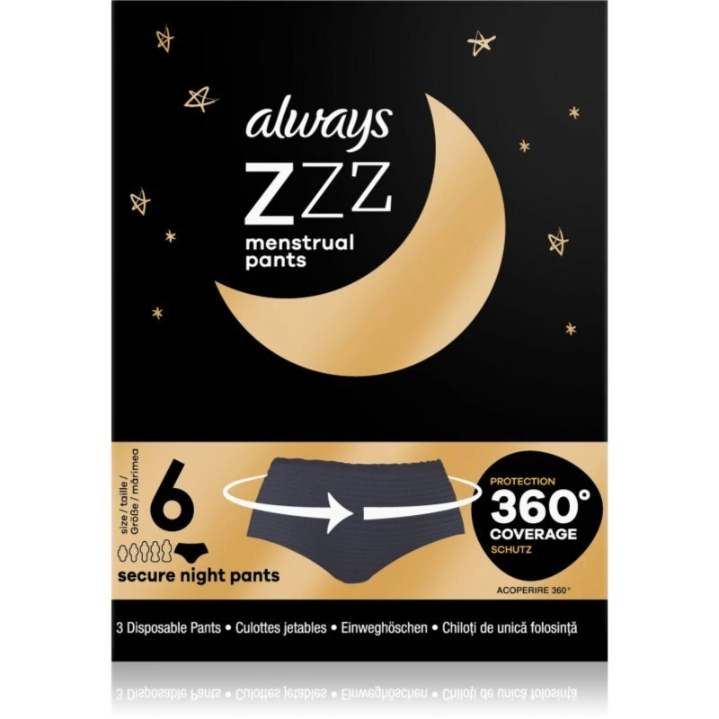 Always Secure Night Pants mutandine mestruali 3 pz