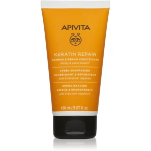 Apivita Keratin Repair Nourish Repair Conditioner balsamo ricostituente alla keratina per capelli rovinati e secchi 150 ml