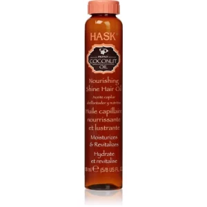HASK Monoi Coconut Oil olio perfezionatore per capelli brillanti e morbidi 18 ml