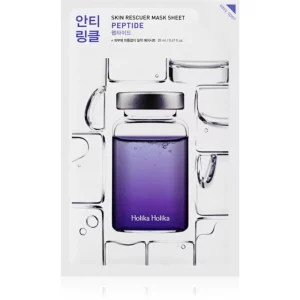 Holika Holika Skin Rescuer Peptide maschera rivitalizzante in tessuto con peptidi 20 ml