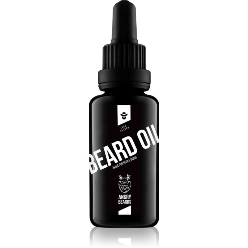 Angry Beards Jack Saloon Beard Oil olio da barba 30 ml