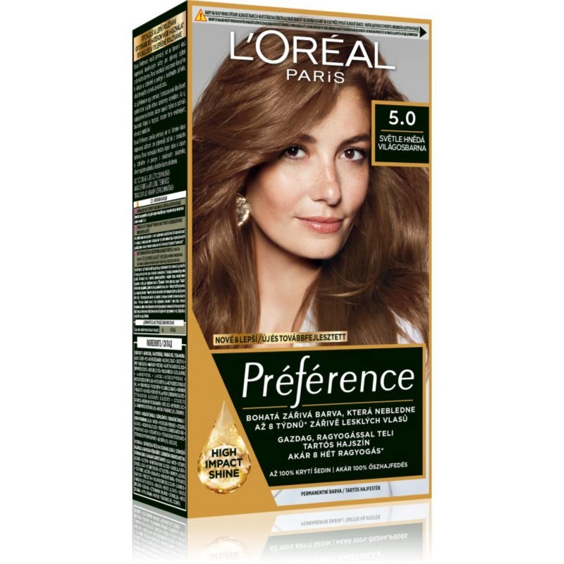 L’Oréal Paris Préférence tinta per capelli colore 5.0 Light Brown 1 pz