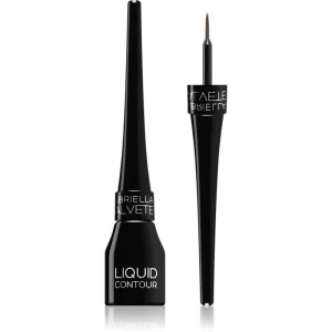 Gabriella Salvete Liquid Contour eyeliner waterproof con pennellino colore 01 Black 4 ml