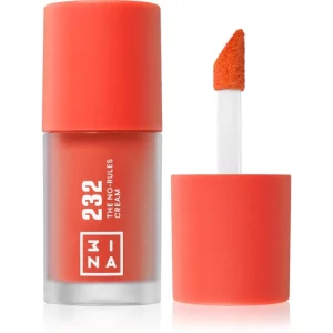 3INA The No-Rules Cream makeup multi-funzione per occhi, labbra e viso colore 232 - Bright, coral red 8 ml