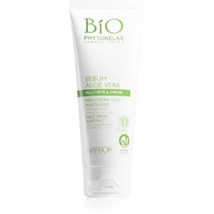 Phytorelax Laboratories Bio Sebum Aloe Vera maschera detergente viso con aloe vera 75 ml