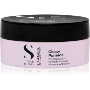 Alfaparf Milano Semi di Lino Style&Care Glossy Pomade cera modellante per disciplinare l'acconciatura con brillantezza intensa 100 ml