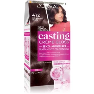 L’Oréal Paris Casting Creme Gloss tinta per capelli colore 412 Castano Iced 1 pz